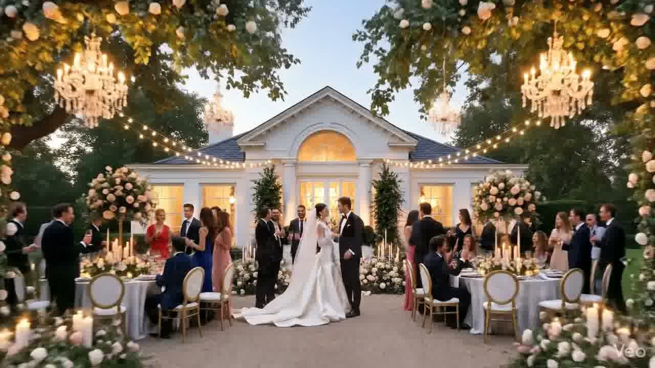Candlelit reception tablescape